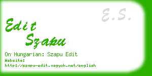 edit szapu business card